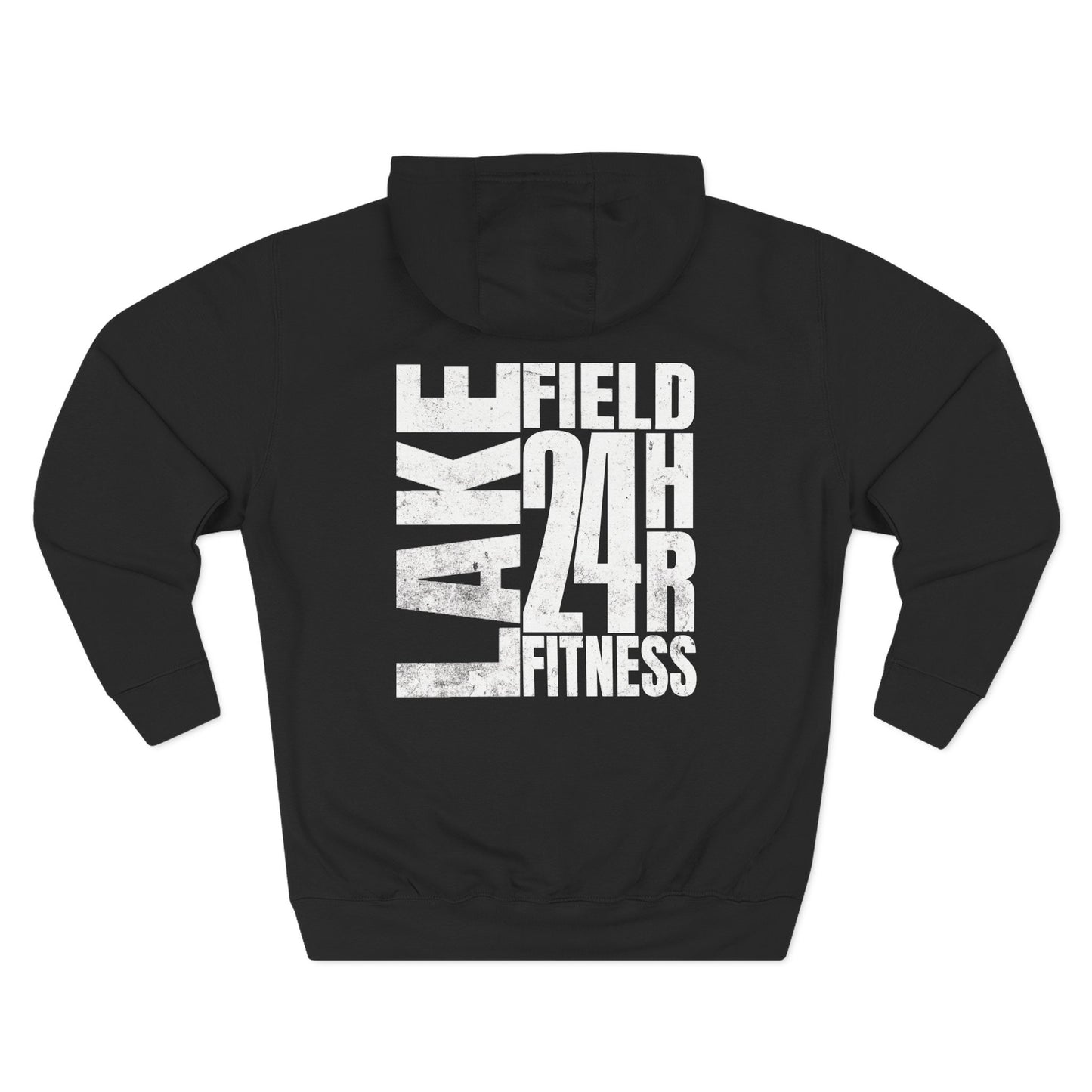 Lakefield Fitness Back Graphic HeavyWeight Hoodie Three-Panel Fleece Hoodie