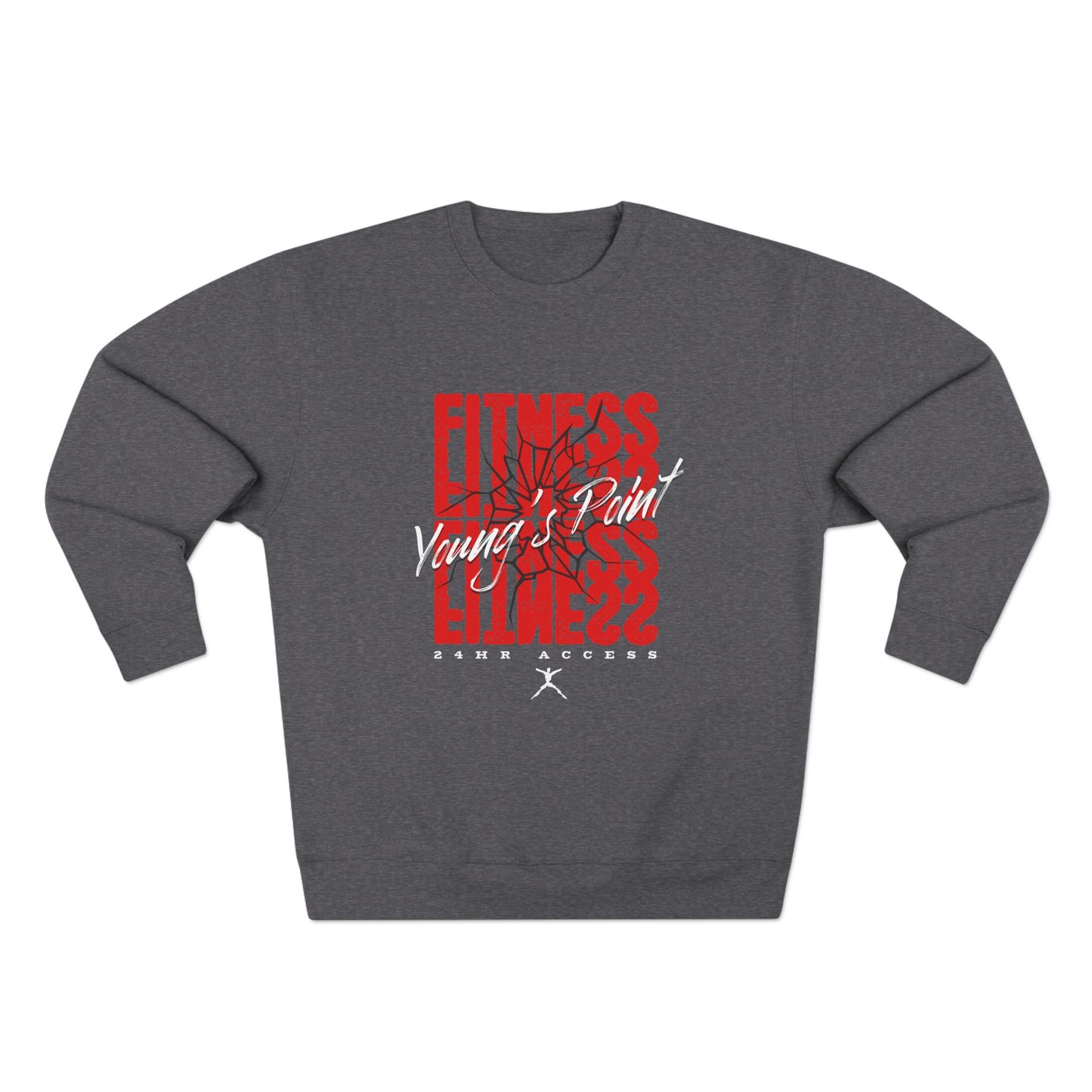 Young's Point Smashed Fitness Unisex Crewneck Sweatshirt
