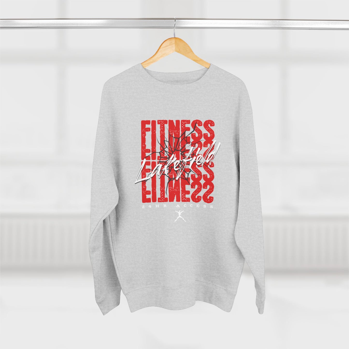 Lakefield Smashed Fitness Unisex Crewneck Sweatshirt