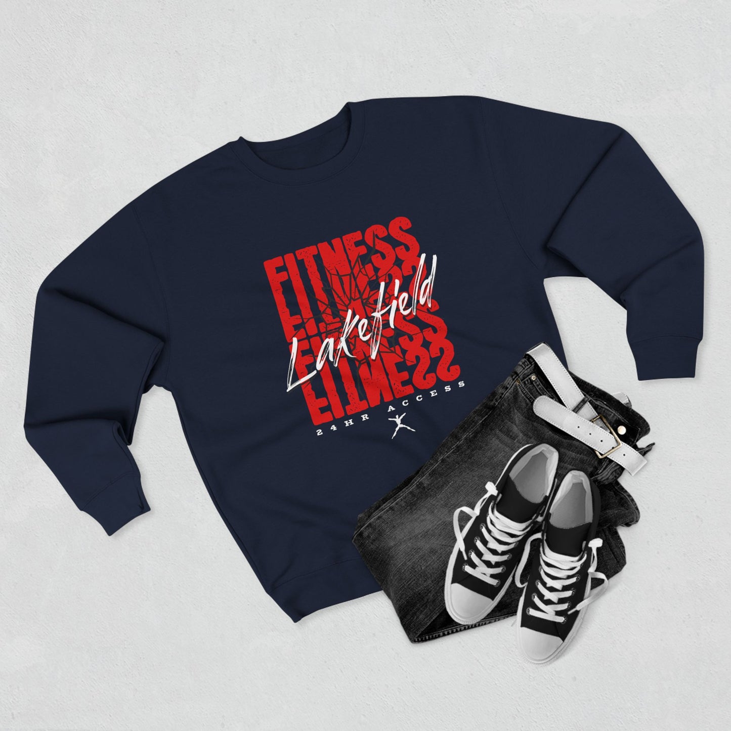 Lakefield Smashed Fitness Unisex Crewneck Sweatshirt