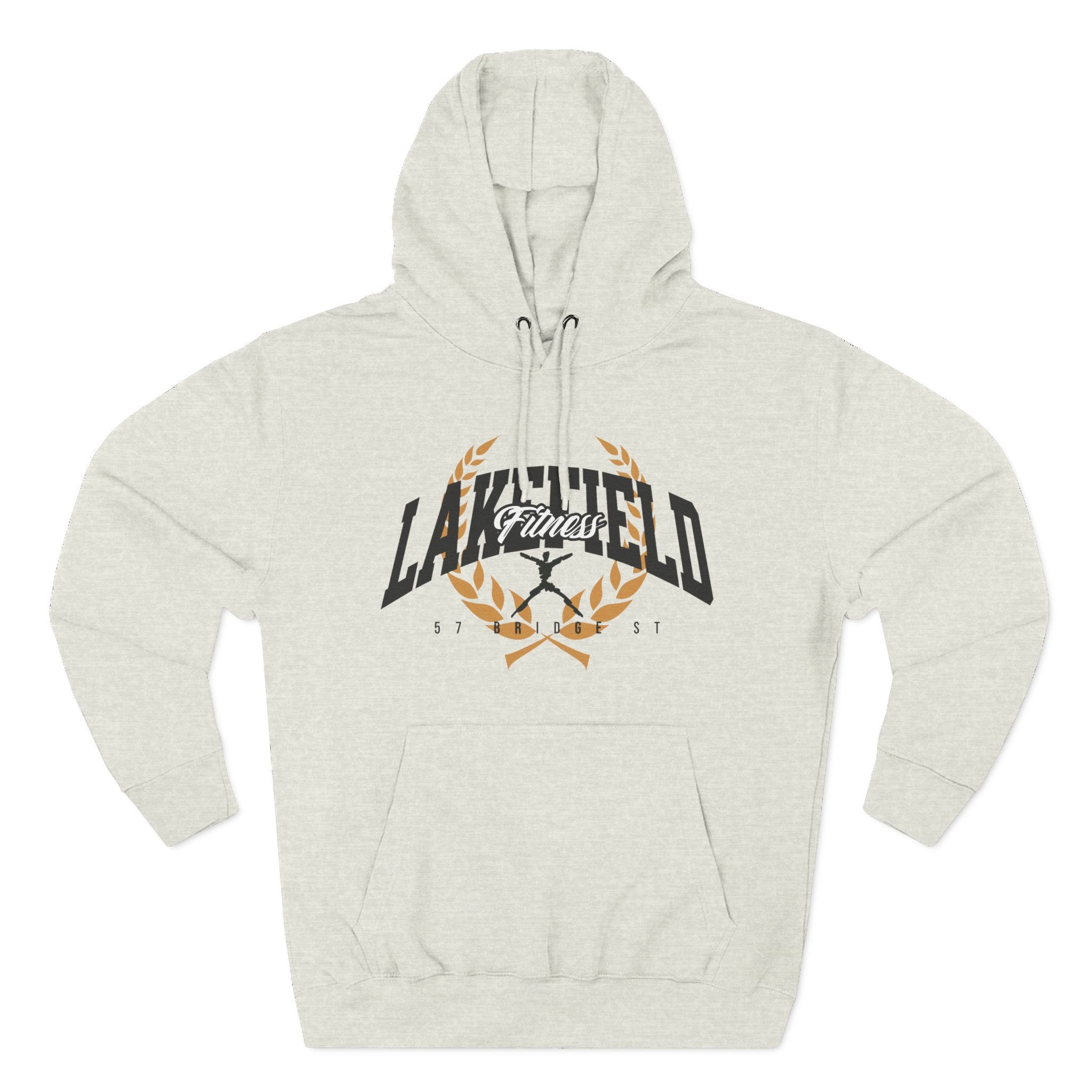 Lakefield Fitness Leaf Crest Three-Panel Fleece Hoodie