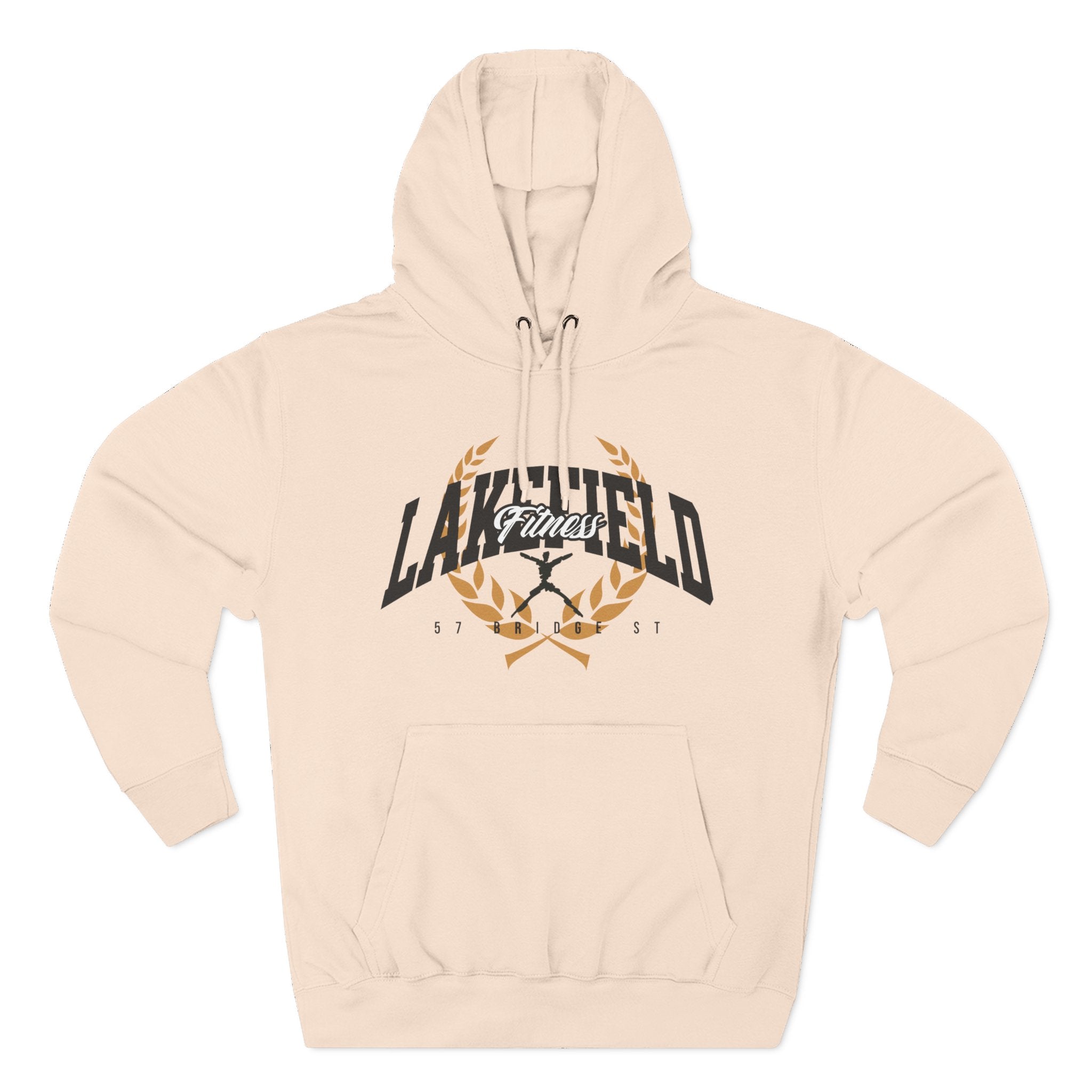 Lakefield Fitness Leaf Crest Three-Panel Fleece Hoodie