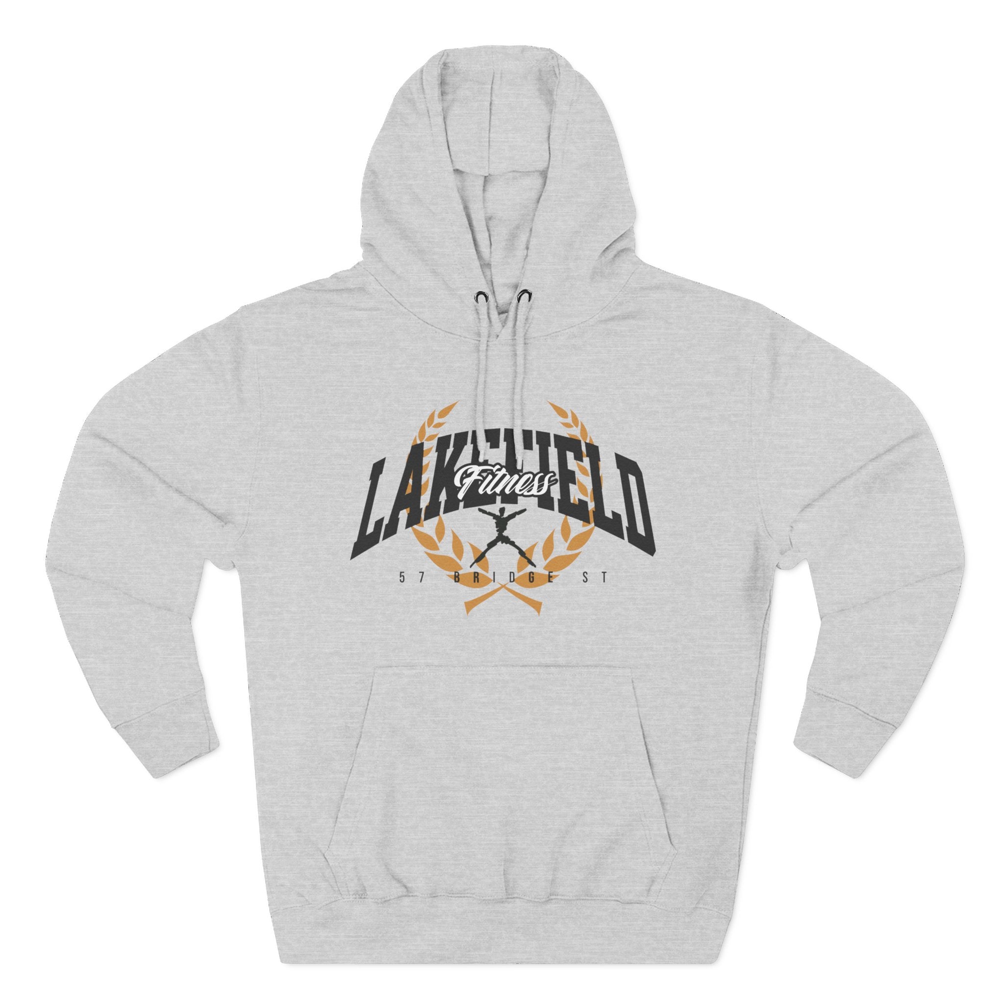 Lakefield Fitness Leaf Crest Three-Panel Fleece Hoodie