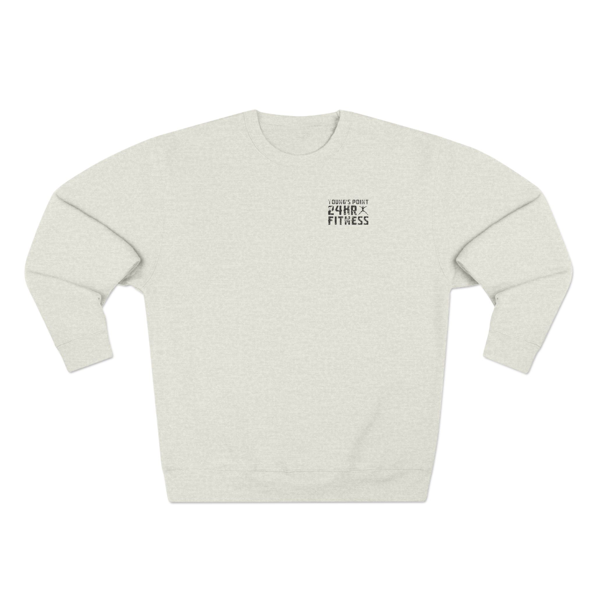 Young's Point Fitness Cracked Text Unisex Crewneck Sweatshirt
