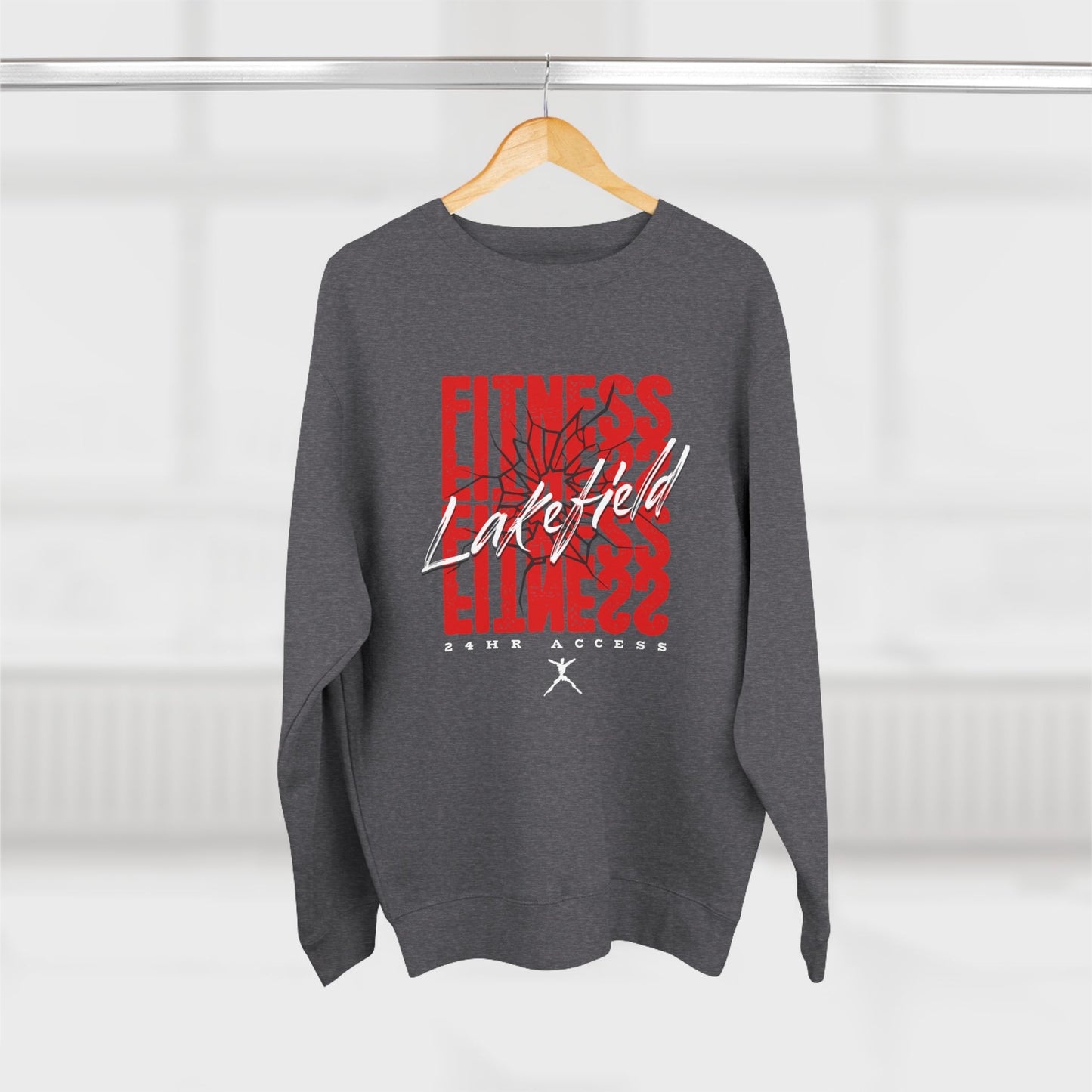 Lakefield Smashed Fitness Unisex Crewneck Sweatshirt