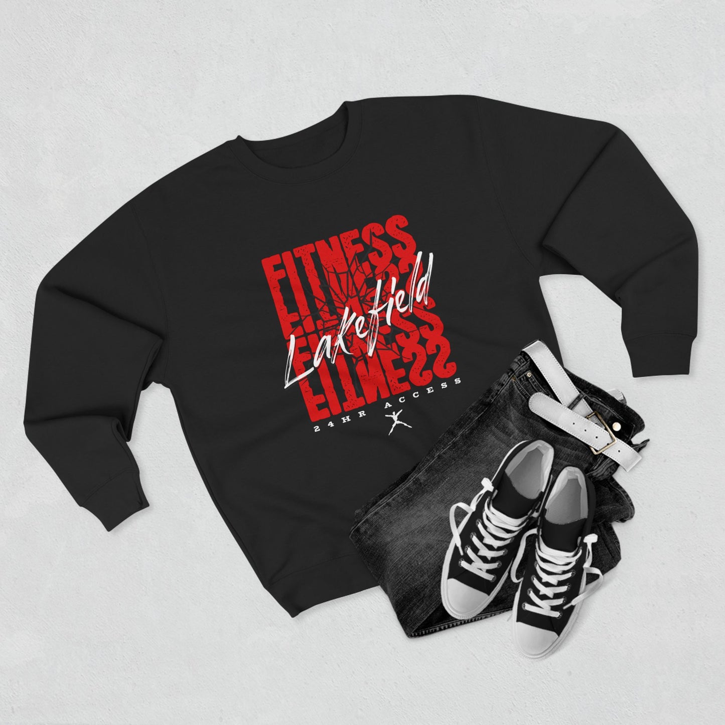 Lakefield Smashed Fitness Unisex Crewneck Sweatshirt