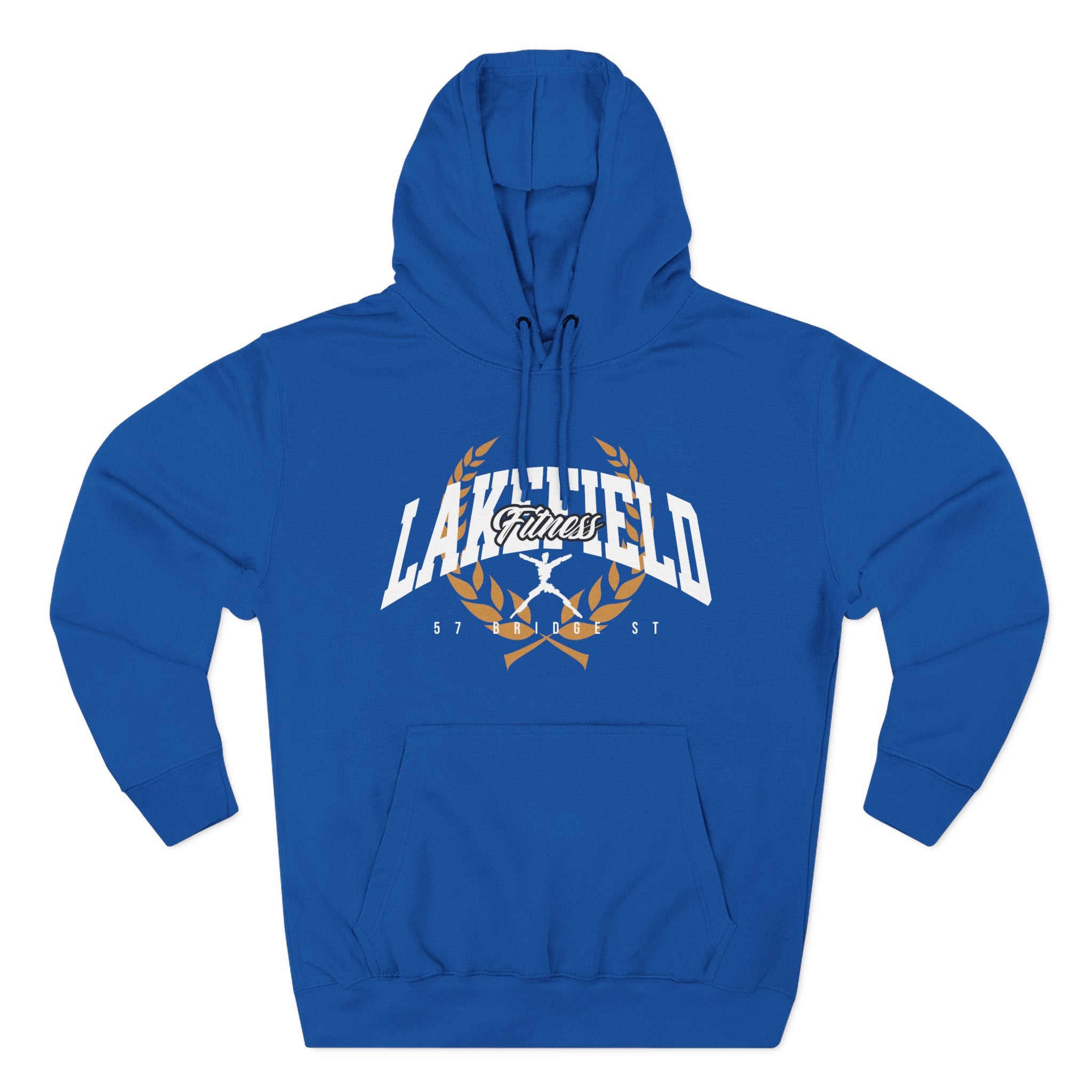 Lakefield Fitness Leaf Crest Three-Panel Fleece Hoodie